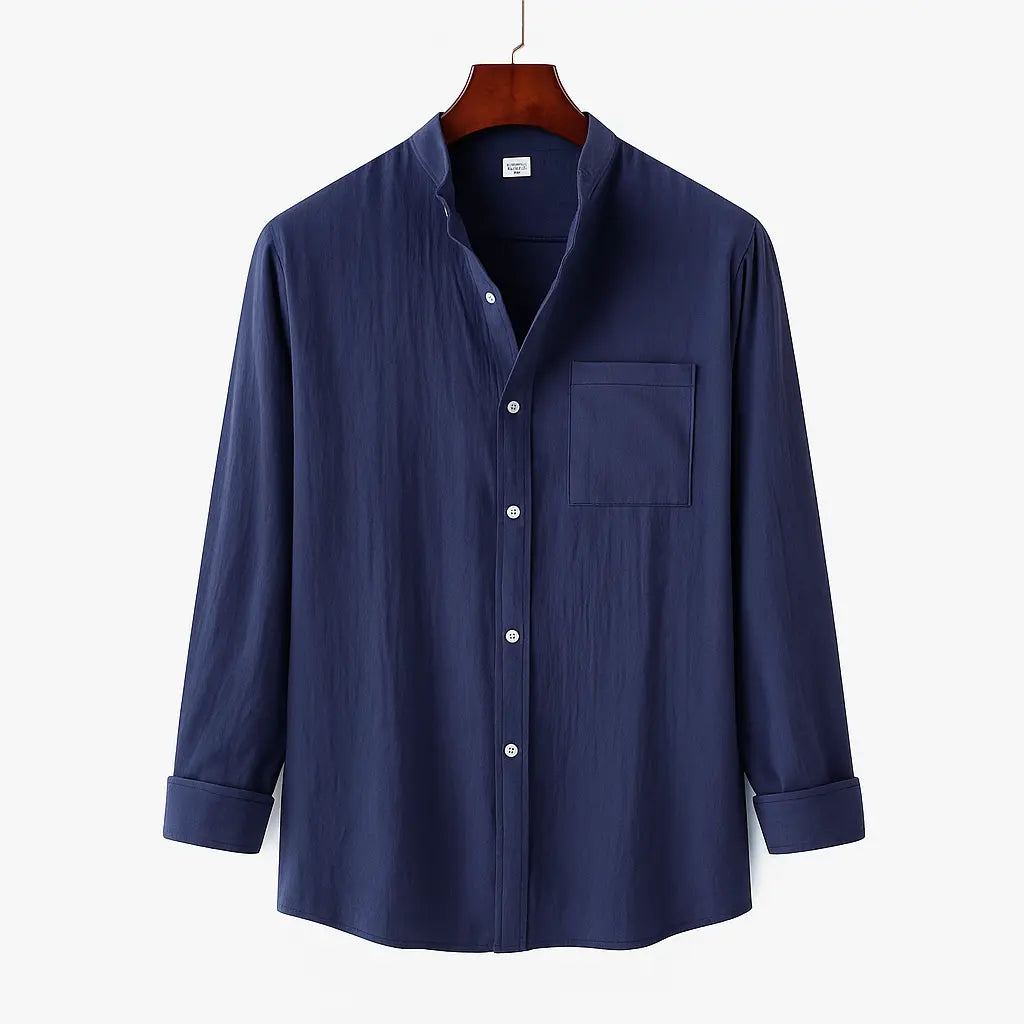 Port Bleu – Collarless Shirt