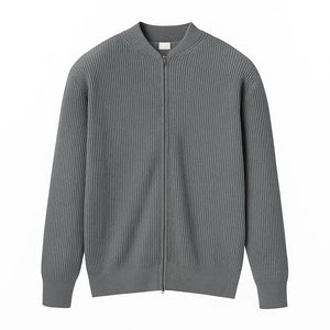 Roma Neve – Ribbed Zip Cardigan