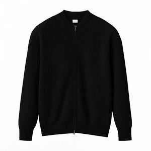 Roma Neve – Ribbed Zip Cardigan