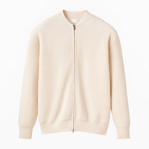 Roma Neve – Ribbed Zip Cardigan
