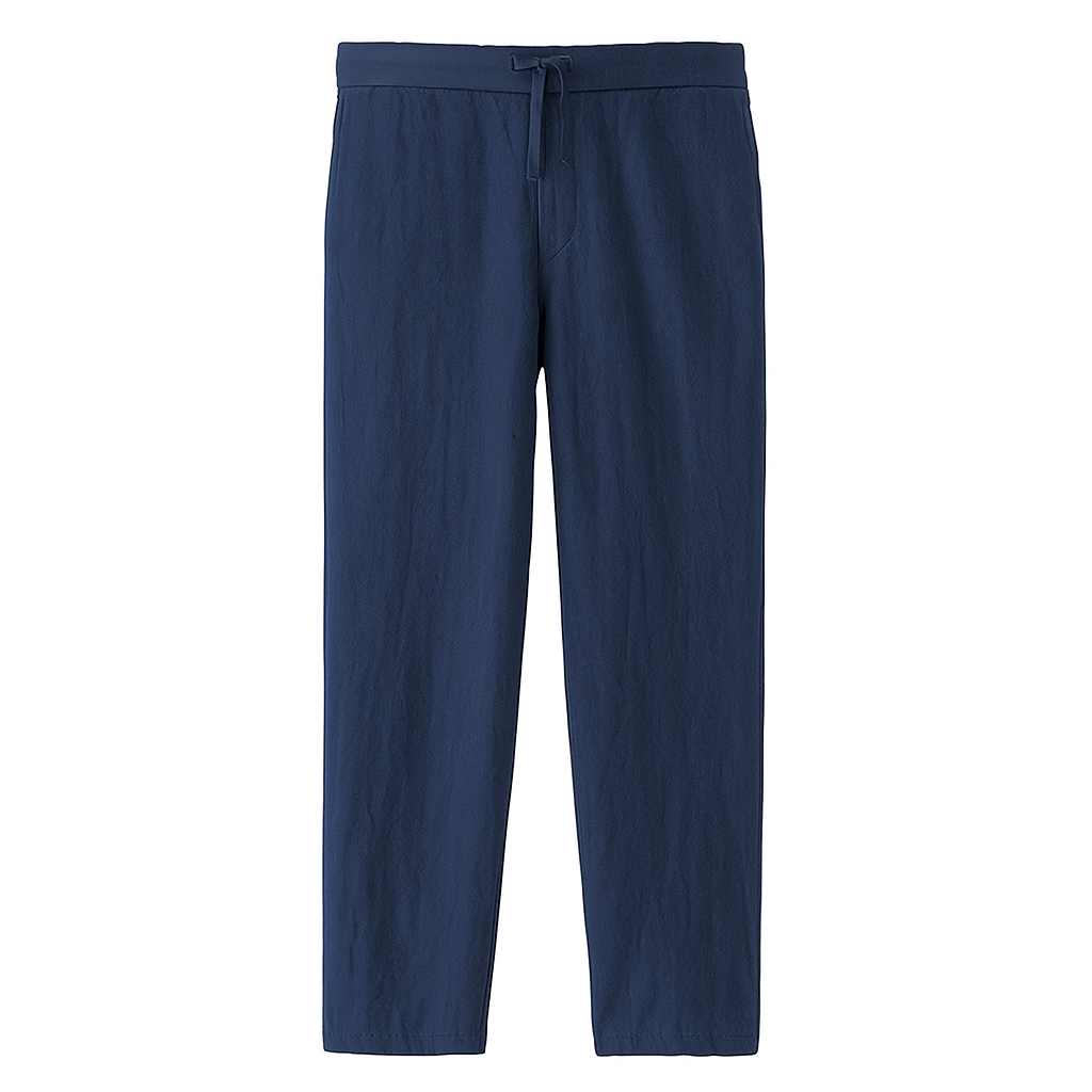 Sable Détente – Drawstring Linen Trousers