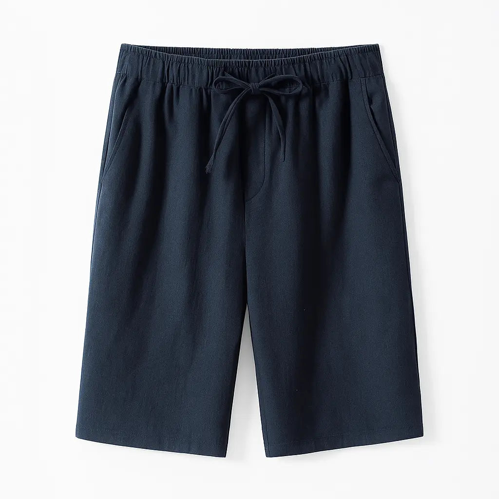 Portofino Dunes – Linen Drawstring Shorts
