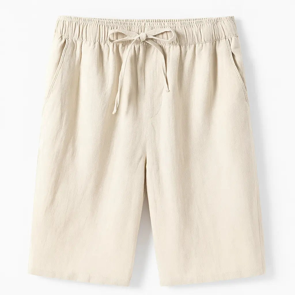 Portofino Dunes – Linen Drawstring Shorts