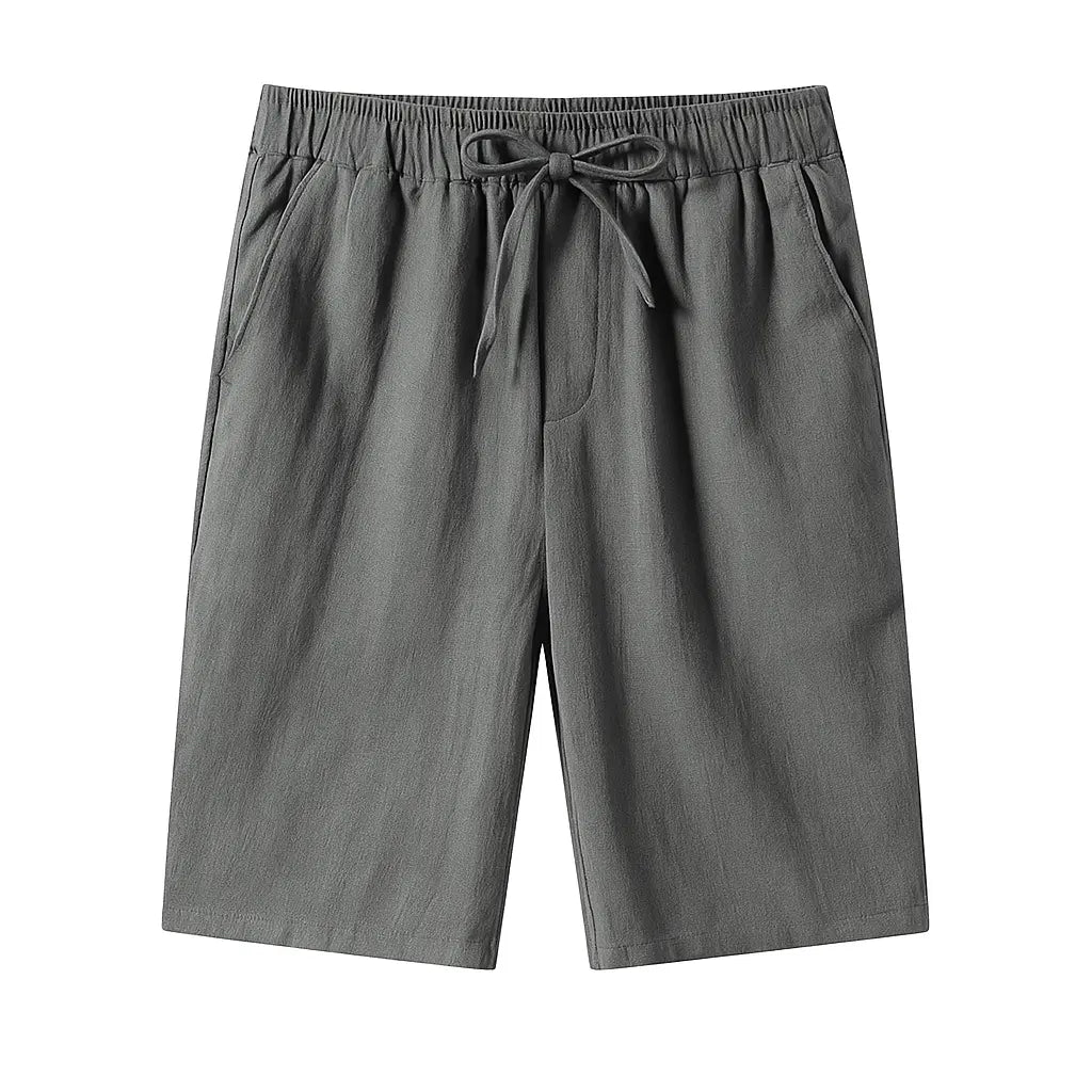 Portofino Dunes – Linen Drawstring Shorts