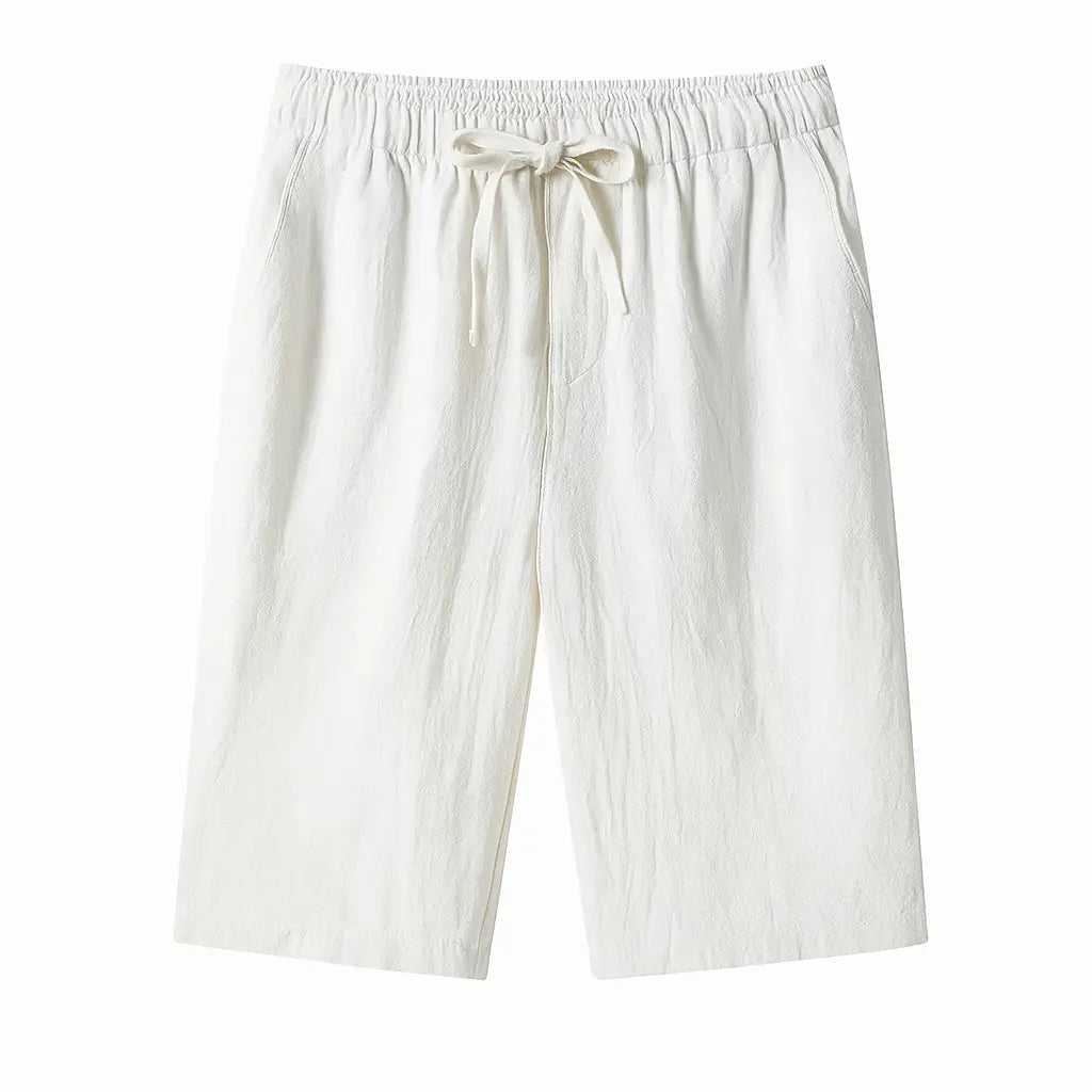 Portofino Dunes – Linen Drawstring Shorts