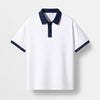White with Navy Blue