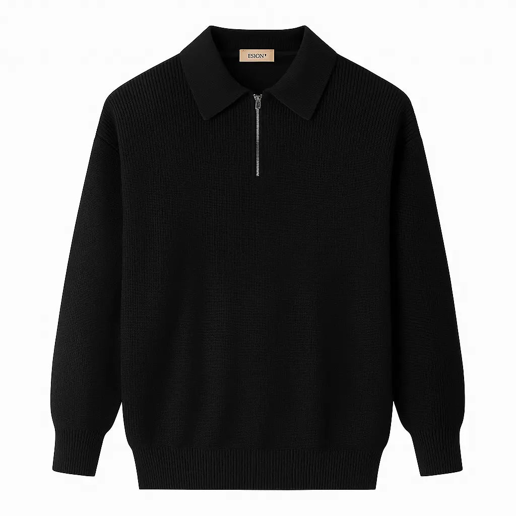 Roma Neve – Ribbed Zip Cardigan