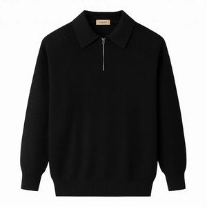 Roma Neve – Ribbed Zip Cardigan