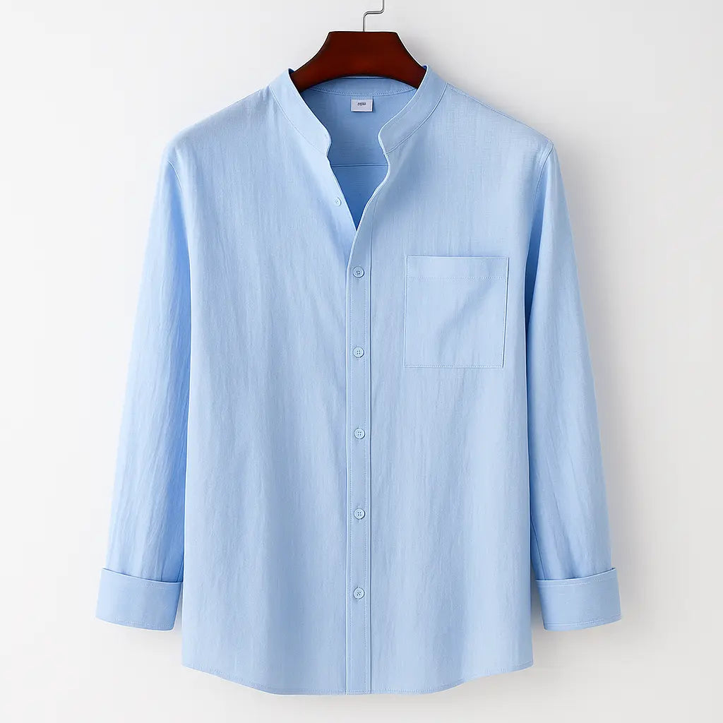 Port Bleu – Collarless Shirt
