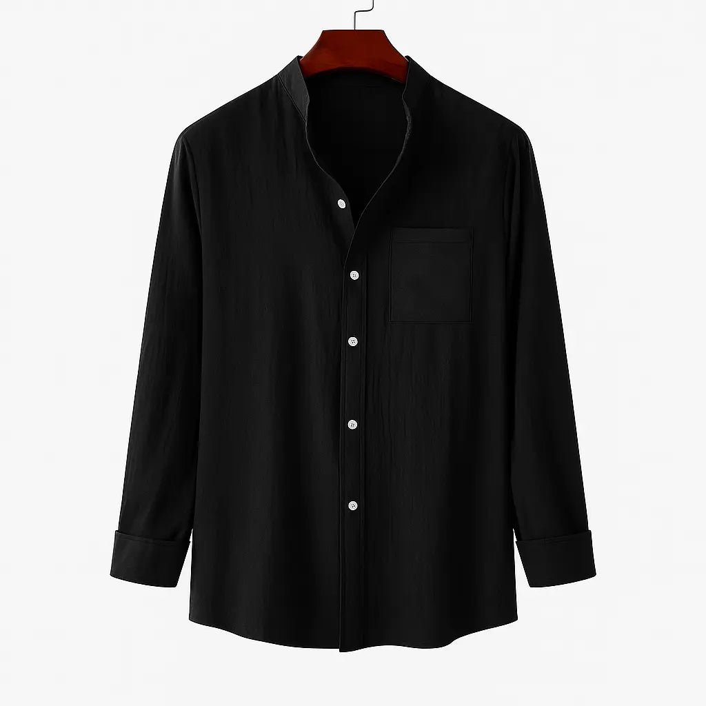 Port Bleu – Collarless Shirt