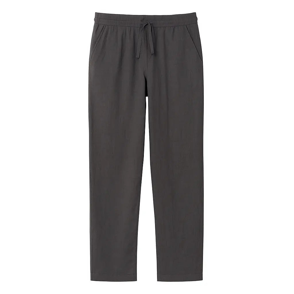 Sable Détente – Drawstring Linen Trousers