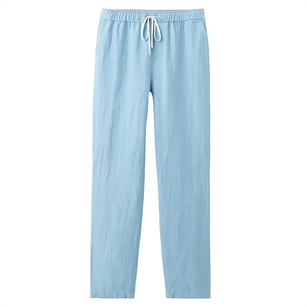 Sable Détente – Drawstring Linen Trousers