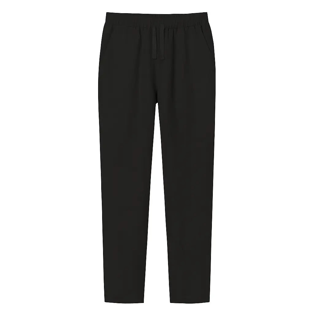 Sable Détente – Drawstring Linen Trousers